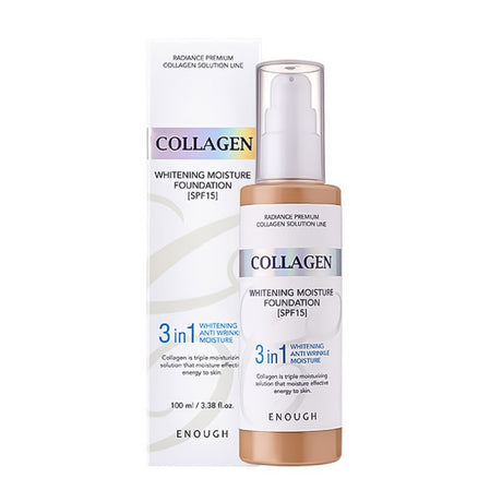 ENOUGH Face cream BRIGHTENING Collagen Whitening Moisture Foundation SPF15 (23), 100 ml - Feel You