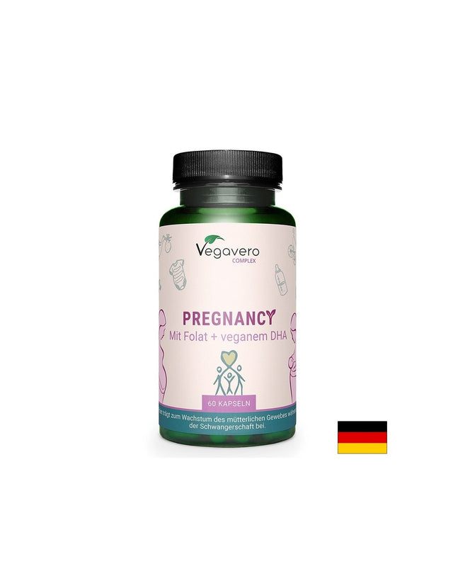 Веган Витамини и Минерали за бременни и кърмещи жени с растителна EPA/ DHA и джинджифил, 60 капсули - Feel You