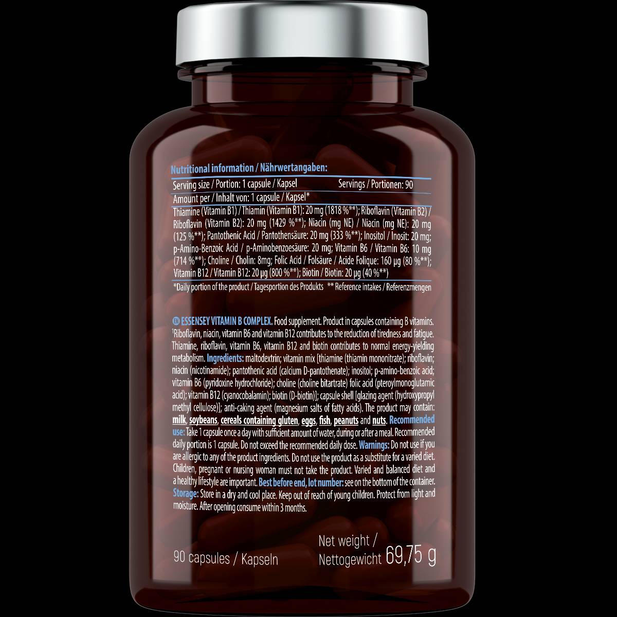 Vitamin B Complex - 90 капсули - Feel You