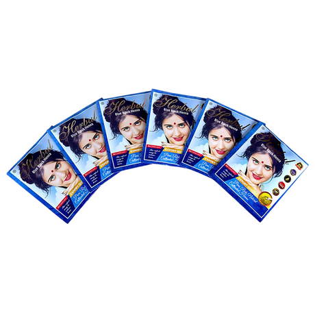 Eagles, Henna Powder, Permanent Hair Dye,  Black, 6 pcs, 60 g - Feel You