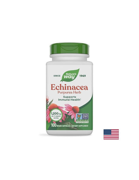 Echinacea Purpurea Herb/ Ехинацея (билка) 400 mg х 100 капсули Nature’s Way - Feel You