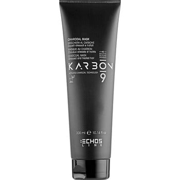Echosline - Karbon 9 Charcoal Mask - Maska pro barvené, chemicky ošetřené a zesvětlené vlasy - 300ml - Feel You
