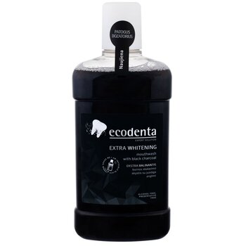 Ecodenta - Extra (Extra Whitening Mouthwash With Black Charcoal ) 500 ml - 500ml - Feel You
