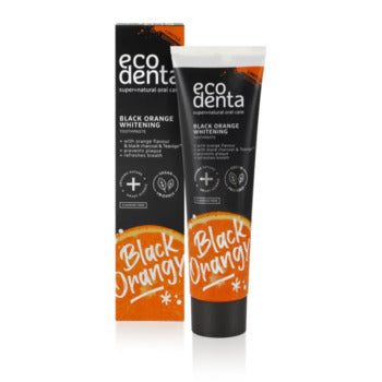 Ecodenta - Toothpaste Black Orange Whitening - Toothpaste for perfectly white teeth with orange flavor - 100ml - Feel You