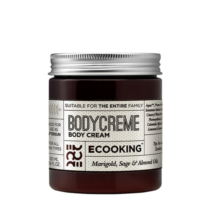 Ecooking, BodyCreme, Almond Oil, Moisturizing, Body Cream, 250 ml - Feel You