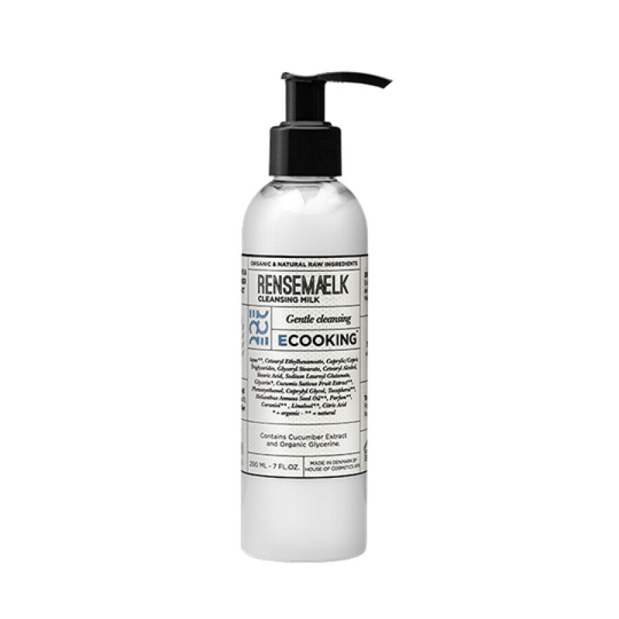 Ecooking, RenseMaelk, Cleansing and Hydrating, Cleansing Milk, For Face, 200 ml - Feel You