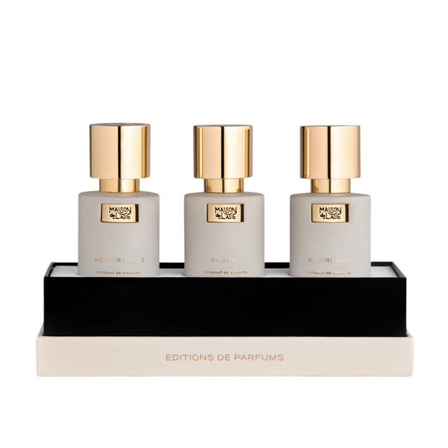 Editions De Parfums Florale Set Maison De L'Asie: Mother x Love, Extrait De Parfum, Unisex, 15 ml + Bali Ha'i, Extrait De Parfum, Unisex, 15 ml + Riviere Siam, Extrait De Parfum, Unisex, 15 ml - Feel You