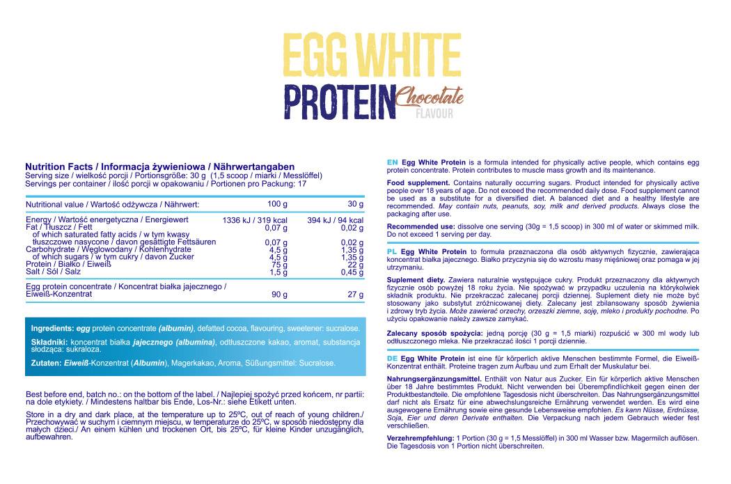 Egg White Protein - 510 грама - Feel You