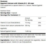 Eggshell Calcium with Vitamin D-3 60 капсули - Feel You