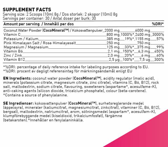Electrolytes Clear | Hydration Formula with Pink Himalayan Salt & CocoMineral® - 240 грама - Feel You