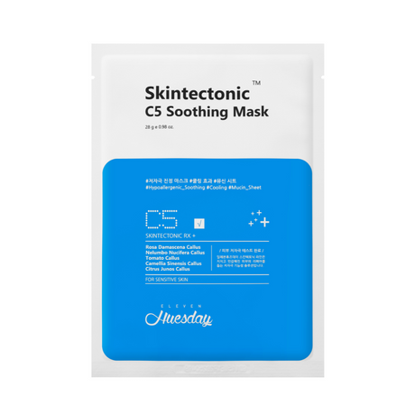 Eleven Huesday, Skintectonic C5, Soothing, Sheet Mask, For Face, 28 g - Feel You