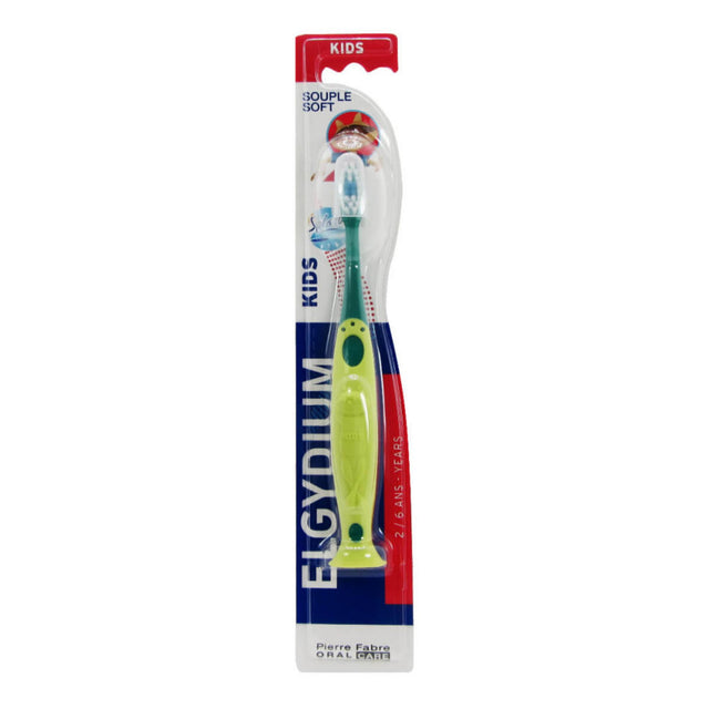Elgydium, Kids Shark, Toothbrush, Green - Feel You