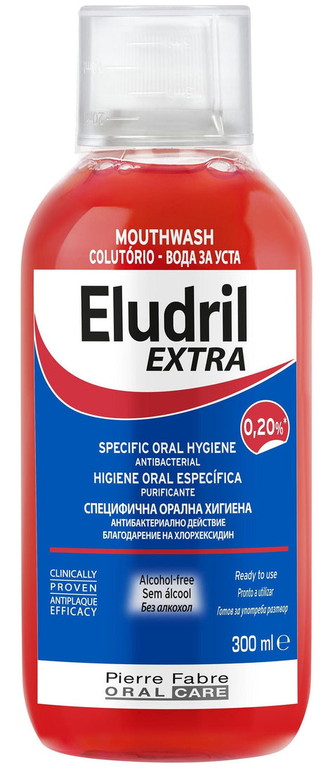 Eludril, Mouthwash, Antibacterial, 300 ml - Feel You