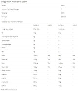 Energy Punch Power Drink | with BCAA & Caffeine - 250 мл - Feel You