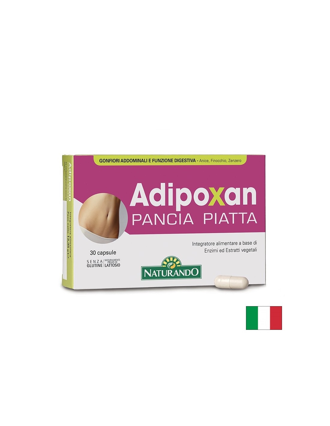 Ензими Enzi-mix® и билки Adipoxan – При подуване и тежест след хранене, 100 mg, 30 капсули - Feel You