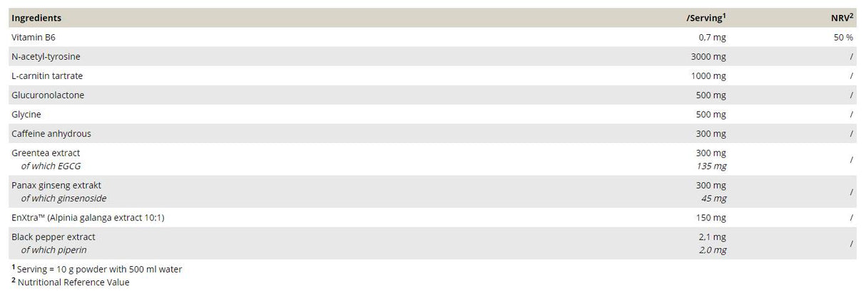 Epic Rush | Hardcore Focus Pre-Workout or Gaming Matrix with EnXtra™ - 300 грама - Feel You