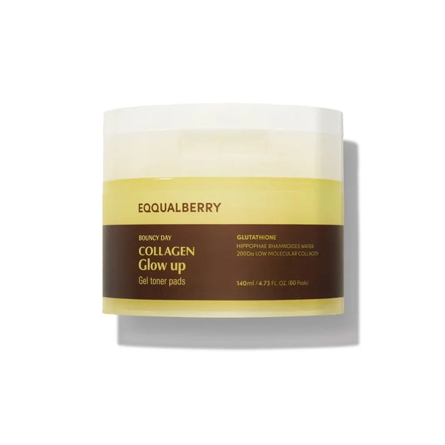 Eqqualberry - Collagen Glow Up Gel Toner Pads, 140ml/60pads - Feel You