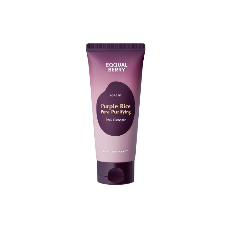 Eqqualberry - Purple Rice Pore Purifying Pack Cleanser, 130g - Feel You
