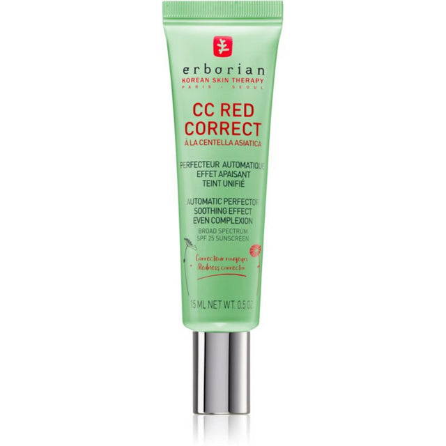 Erborian, CC Red Correct, Anti-Redness, Day, Cream, For Face, SPF 25, 15 ml - Feel You