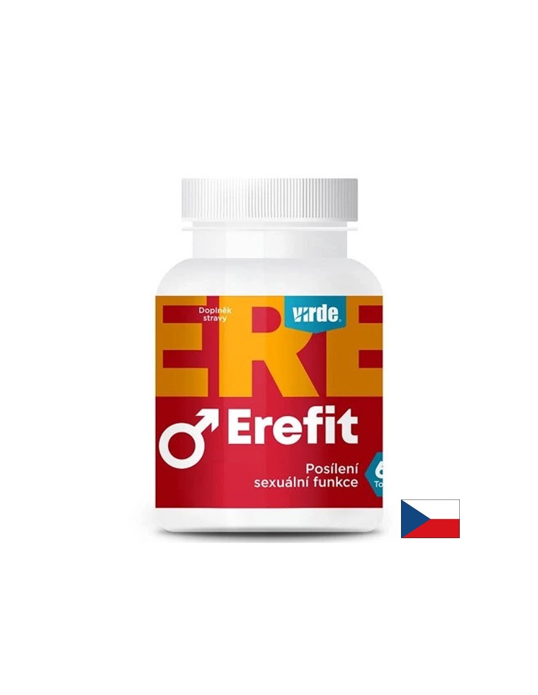 Erefit - L-аргинин 250 mg + Трибулус 100 mg + Мака 50 mg – Потентност и жизненост за мъже, 60 капсули - Feel You