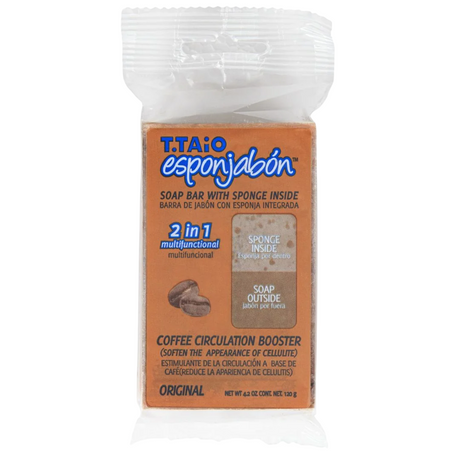 Esponjabon, Coffee, Cleansing & Softening, Coffee, Soap & Sponge 2-In-1, Body, 120 g - Feel You