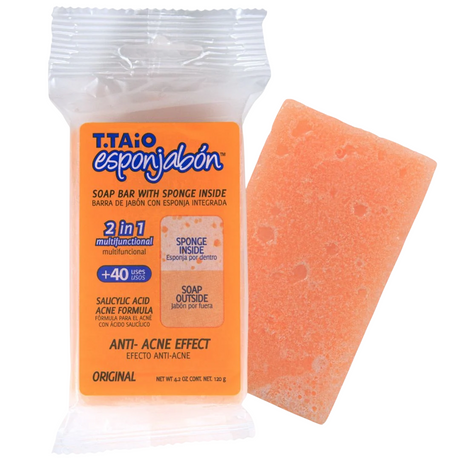 Esponjabon, Esponjabon, Anti-Acnee, Soap & Sponge 2-In-1, For Face, 120 g - Feel You