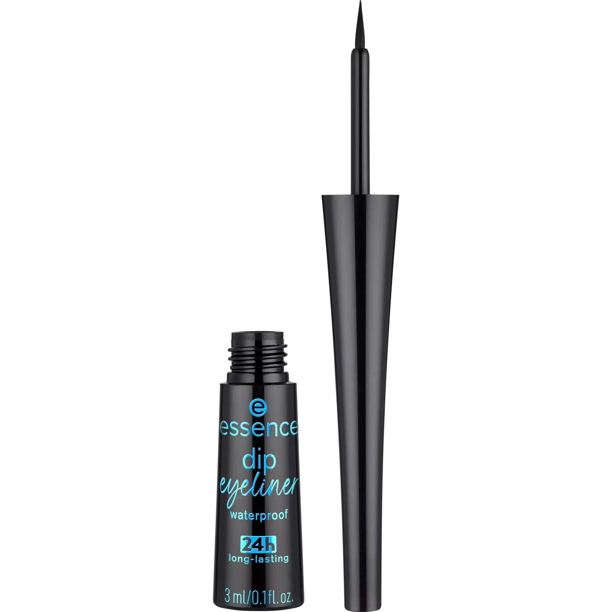 Essence, Dip Eyeliner 24h, Liquid Eyeliner, 01, Black, 3 ml - Feel You