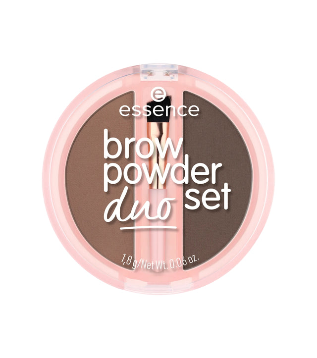 Essence, Duo Set, Matte, Eyebrow Powder, 02, Medium, 1.8 g - Feel You