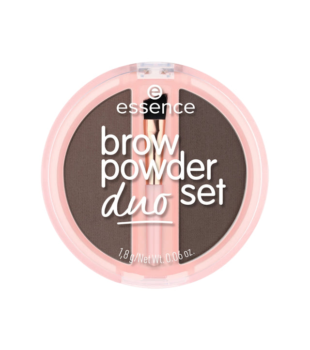 Essence, Duo Set, Matte, Eyebrow Powder, 03, Dark, 1.8 g - Feel You