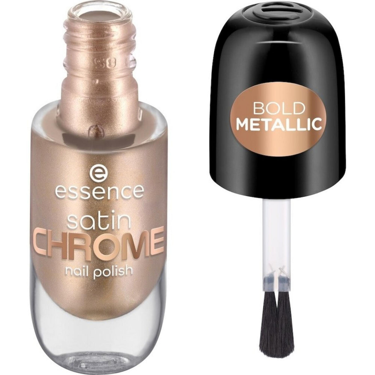 Essence, Satin Chrome, Vegan, Satin, Nail Polish, 01, Robotic, 8 ml - Feel You