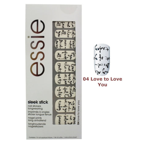 Essie, Sleek Stick, Nail Stickers, 04, Love To Love You - Feel You