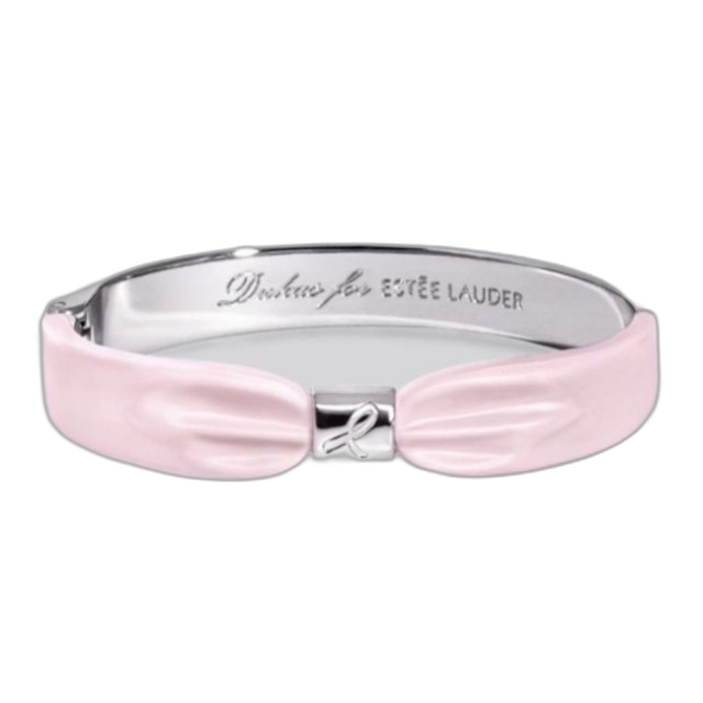 Estee Lauder, Dukas Collection 2021 - Pink Ribbon, For Breast Cancer Awareness Campaign, Base Metal Bracelet, Pink, For Women - Feel You