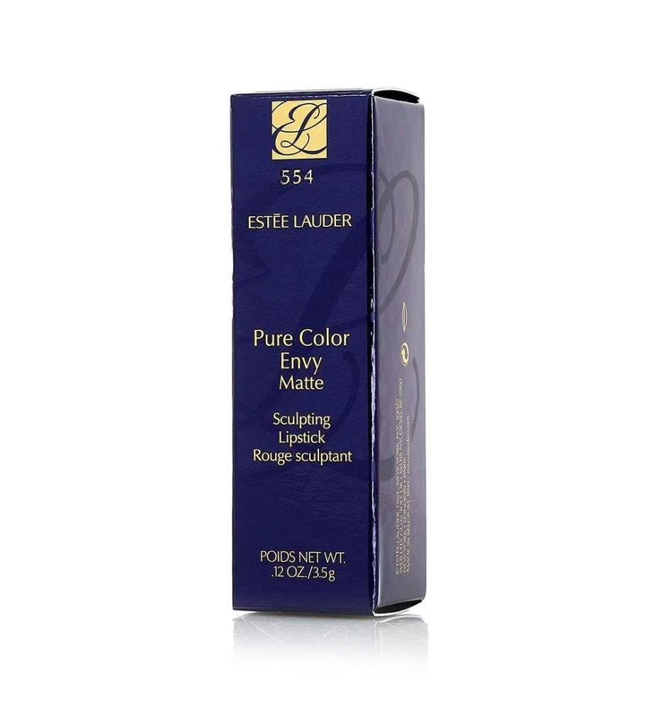 Estee Lauder, Pure Color Envy - Matte, Cream Lipstick, 554, Deep Secret, 3.5 g - Feel You