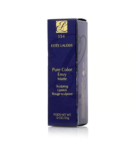 Estee Lauder, Pure Color Envy - Matte, Cream Lipstick, 554, Deep Secret, 3.5 g - Feel You