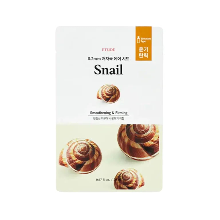 Etude House - 0.2 Therapy Air Mask Snail, 20ml - Feel You