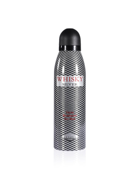 Evaflor, Whisky Silver, Spicy, Deodorant Spray, For Men, 200 ml - Feel You