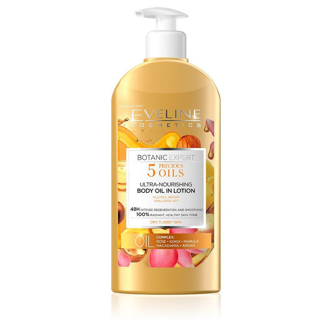 Eveline Cosmetics, Botanic Expert Ultra-Nourishing, Rose, Deeply Nourishing, Apply daily, Body Lotion, 350 ml - Feel You