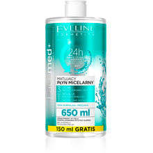 Eveline Cosmetics - FaceMed+ Mattifying Micellar Water - Odličovací micelární voda pro normální/smíšenou pleť - 650ml - Feel You
