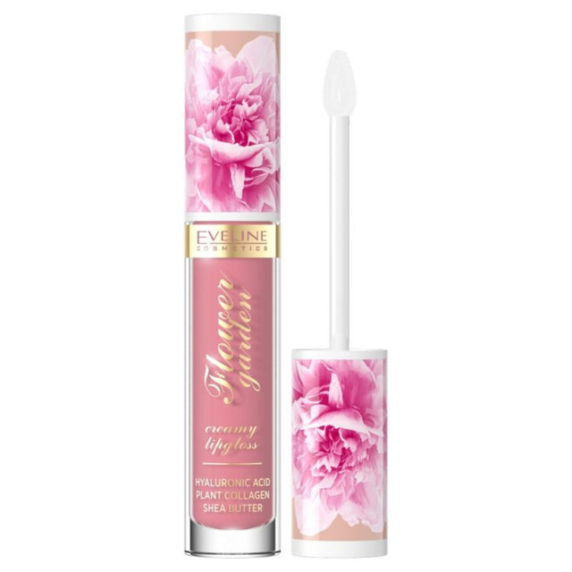 Eveline Cosmetics, Flower Garden, Glossy, Lip Gloss, 01, Delicate Rose, 4.5 ml - Feel You