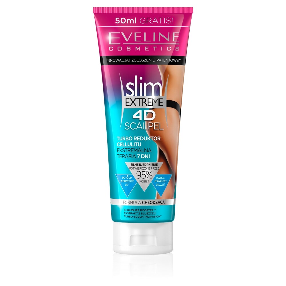 Eveline Cosmetics, Slim Extreme 4D, Slimming, Body Cream, Thighs, 250 ml - Feel You