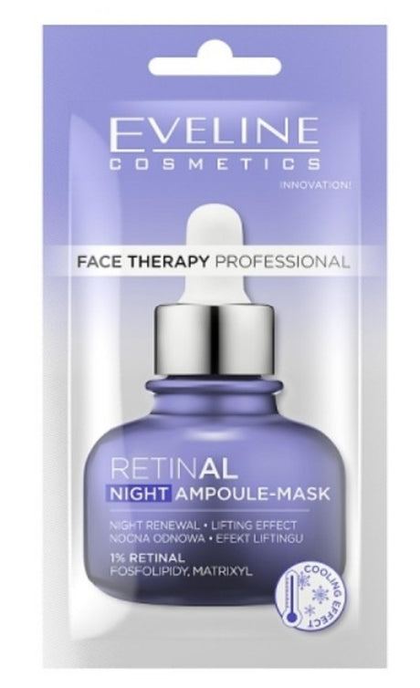 Eveline Cosmetics, Therapy Professional, Retinal, Lifting, Night Sleeping Mask, 8 ml - Feel You