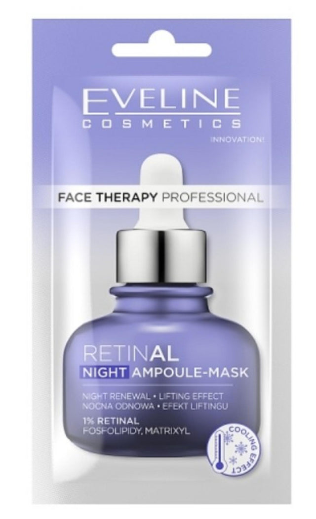 Eveline Cosmetics, Therapy Professional, Retinal, Lifting, Night Sleeping Mask, 8 ml - Feel You
