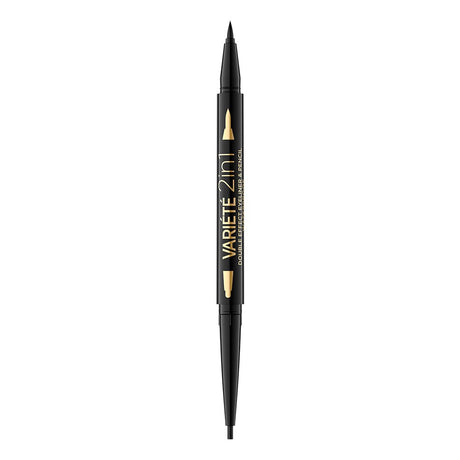 Eveline Cosmetics, Variete, Double-Ended, Gel Eyeliner, Ultra Black - Feel You