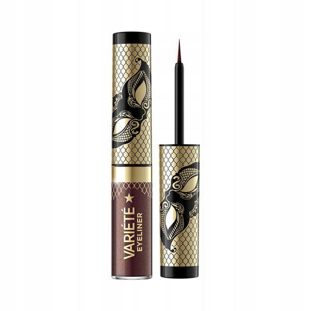 Eveline Cosmetics, Variete, Sparkling, Liquid Eyeliner, 02, Shiny Brown, 4 ml - Feel You