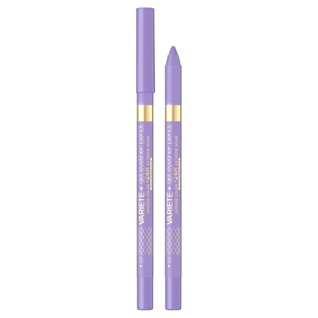Eveline Cosmetics, Variete, Waterproof, Sharpenable, Intense, Gel Pencil Eyeliner, 07, Lavender, 1.3 g - Feel You