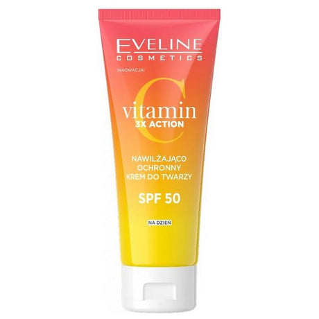 Eveline Cosmetics, Vitamin C 3x Action, Instant Glow & Protect, Day, Cream, Face, SPF 50, 30 ml - Feel You