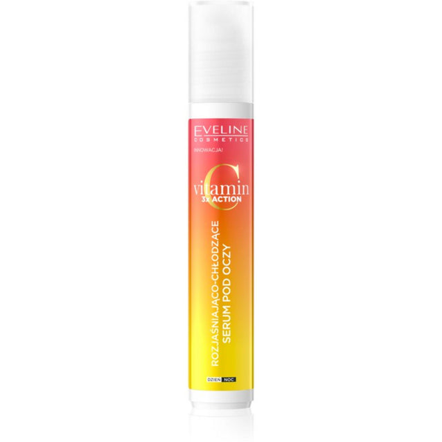 Eveline Cosmetics, Vitamin C 3x Action, Vitamin C, Instant Glow & Lift, Day, Eye Roll-On, 15 ml - Feel You