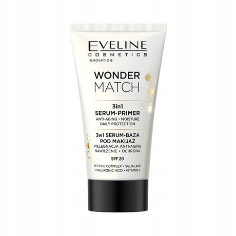 Eveline Cosmetics, Wonder Match 3in1, Protecting, Liquid Primer, SPF 20, 30 ml - Feel You