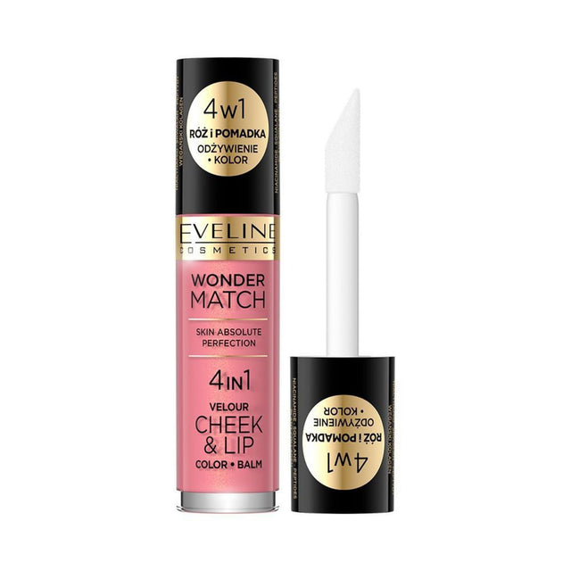 Eveline Cosmetics, Wonder Match 4in1, Lip & Cheek Balm 2-In-1, 03, 4.5 ml - Feel You
