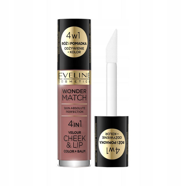Eveline Cosmetics, Wonder Match 4in1, Lip & Cheek Balm 2-In-1, 05, 4.5 ml - Feel You